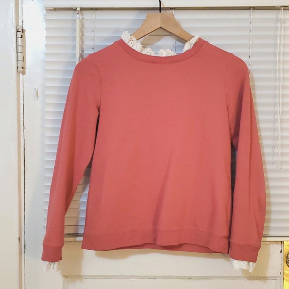 Boden Frill Neck Sweatshirt